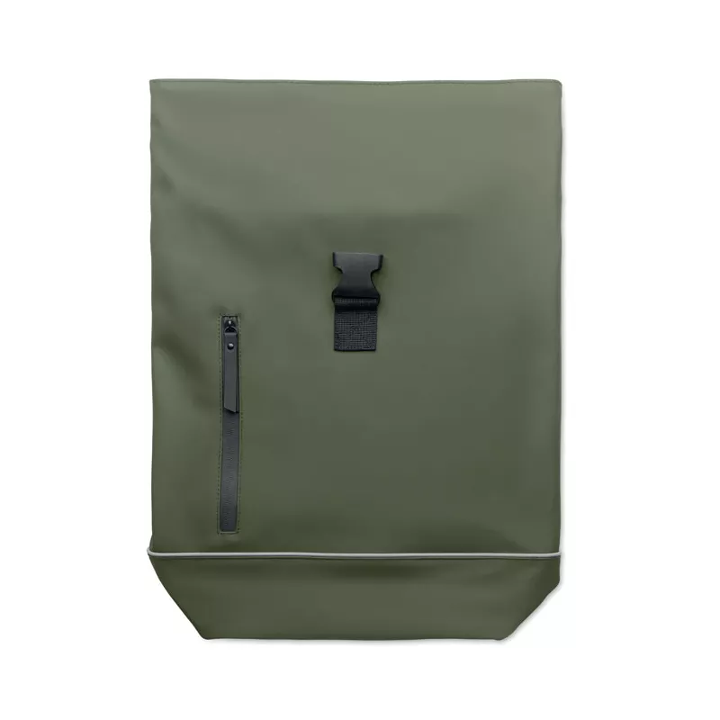 Plecak na laptop 15" z PU z odblaskiem LAPTOSA - Ciemnozielony (MO2581-60)