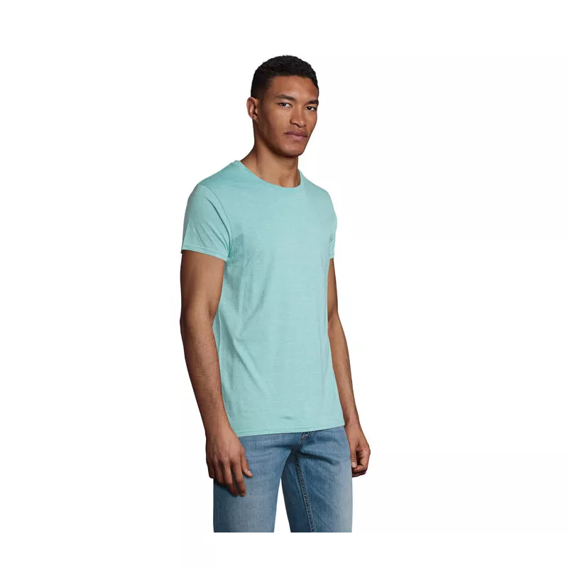 Koszulka męska organiczna 150 g/m² Sol's CRUSADER MEN - Heather Light Green (S03582-EJ)