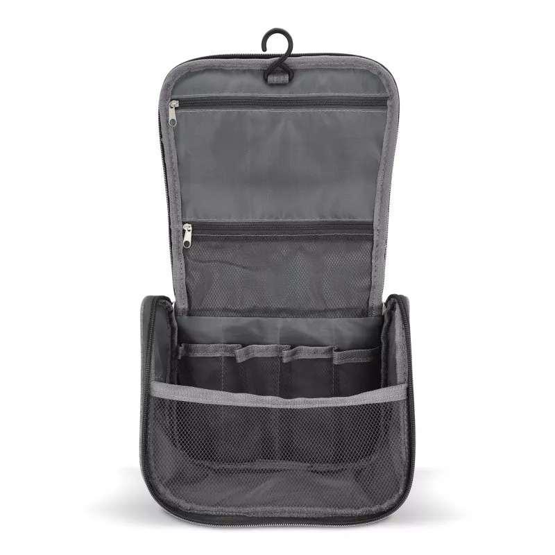 Torba podróżna na kosmetyki rPET 300D Kora - szary (LT95396-N0061)