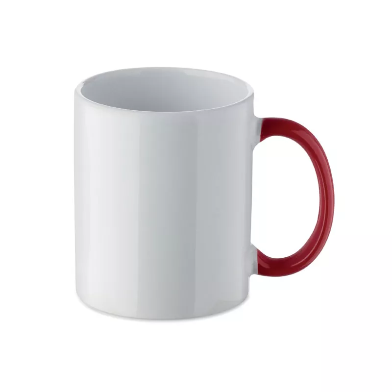 Kubek ceramiczny świąteczny 300 ml FESTIMUG - Bialy/Czerwony (CX1571-35)