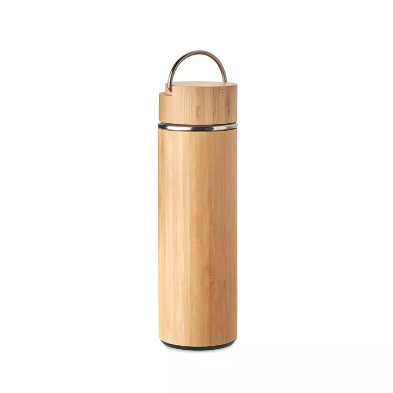 Termos dwuścienny z zaparzaczem 400 ml TAMPERE - Drewna (MO6272-40)