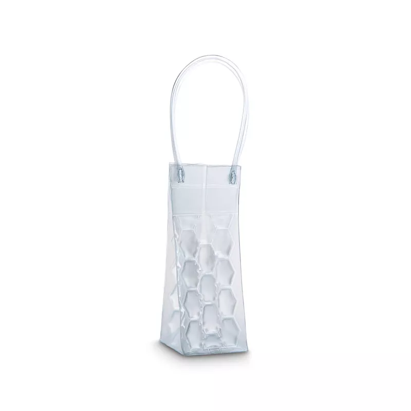 Torba chłodząca na butelkę z PVC BACOOL - Przezroczysty (MO7760-22)