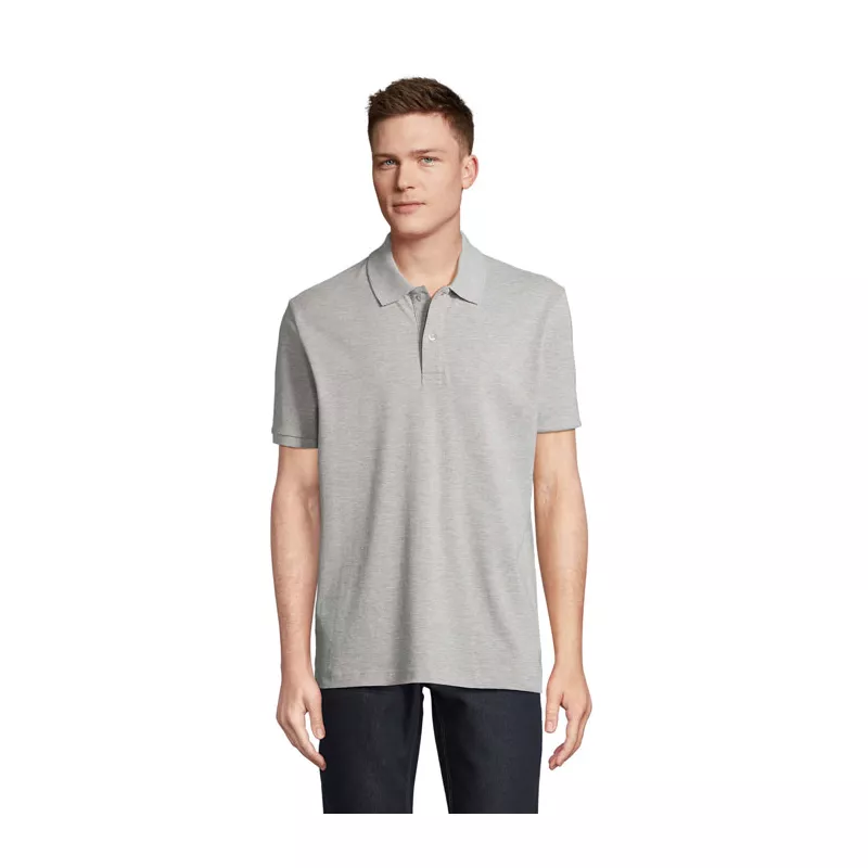 Koszulka polo organiczna 210 g/m² Sol's PEGASE - Szary Melanż 2 (S04242-GY)