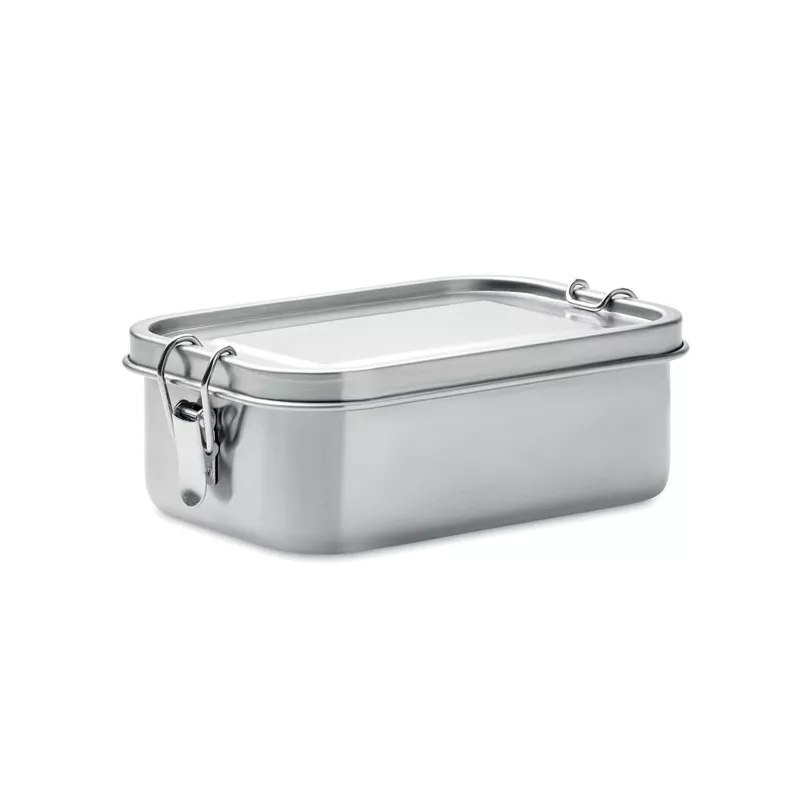 Lunchbox stalowy z klamrami 750 ml CHAN LUNCHBOX - Srebrny Mat (MO9938-16)