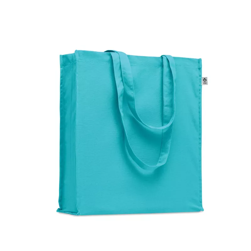 Torba z bawełny organicznej 220 g/m² BENTE COLOUR - Turkusowy (MO2197-12)