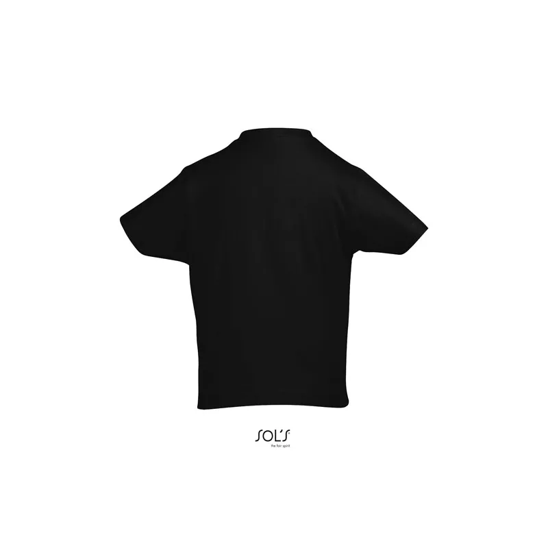 Koszulka dziecięca 190 g/m² Sol's IMPERIAL KIDS - Deep Black (S11770-DB)