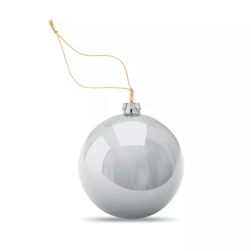 Bombka z płytką do sublimacji 6 cm HAPPY BALL - Srebrny (CX1466-14)