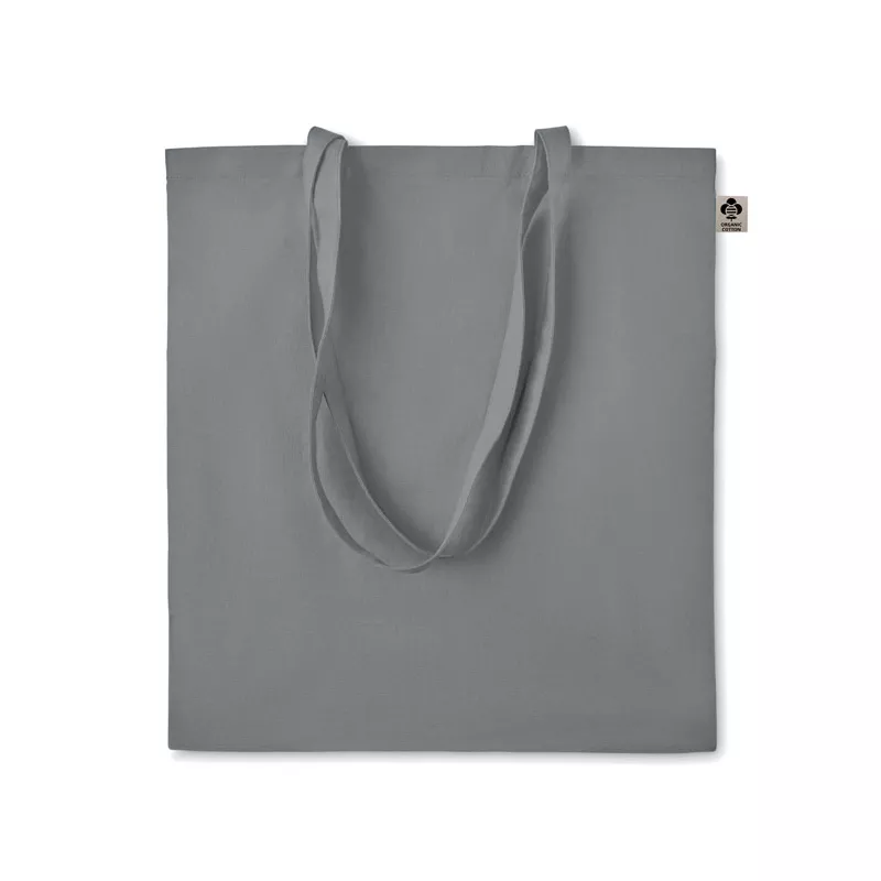 Torba z bawełny organicznej 140 g/m² ZIMDE COLOUR - Szary (MO6189-07)