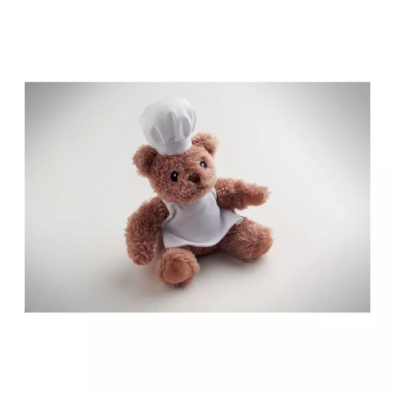 Miś pluszowy w stroju kucharza TEDDCHEF - Bialy (MO2837-06)