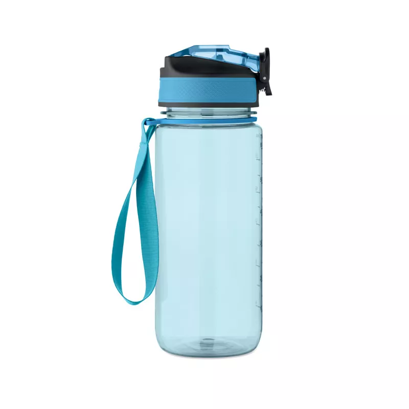 Butelka sportowa motywacyjna z RPET 700 ml ENKEL - Przezroczysty Blekitny (MO2792-52)