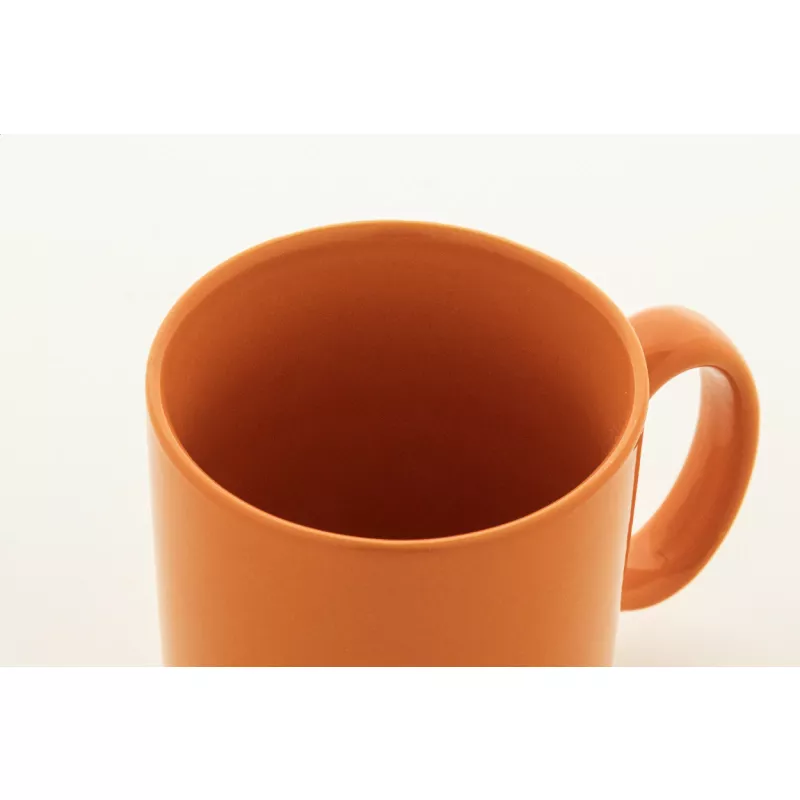 Kolomu kolorowy ceramiczny kubek - pomarańcz (AP800117-03)