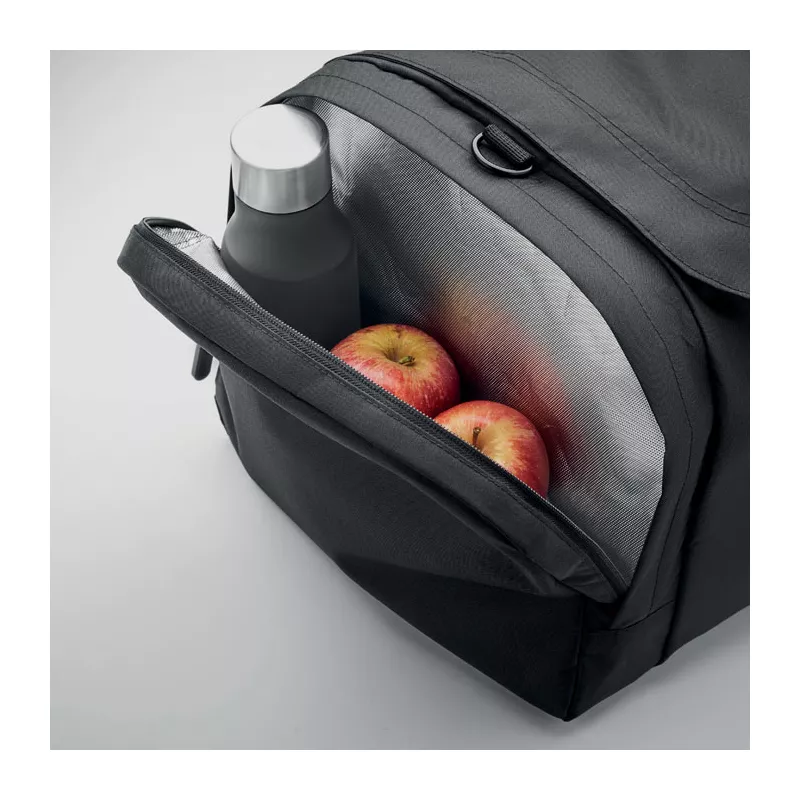 Torba sportowa duża z RPET 300D VALLEY DUFFLE - Czarny (MO2053-03)