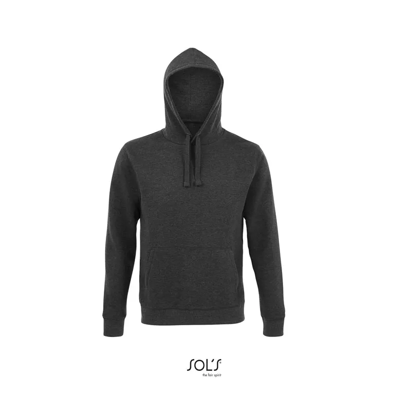 Bluza męska z kapturem 280 g/m² Sol's SPENCER - Charcoal Melange (S02991-CE)