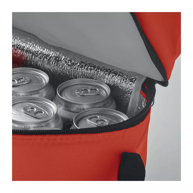 Torba termiczna z 2 przegrodami z poliestru 600D CASEY - Czerwony (MO8949-05)