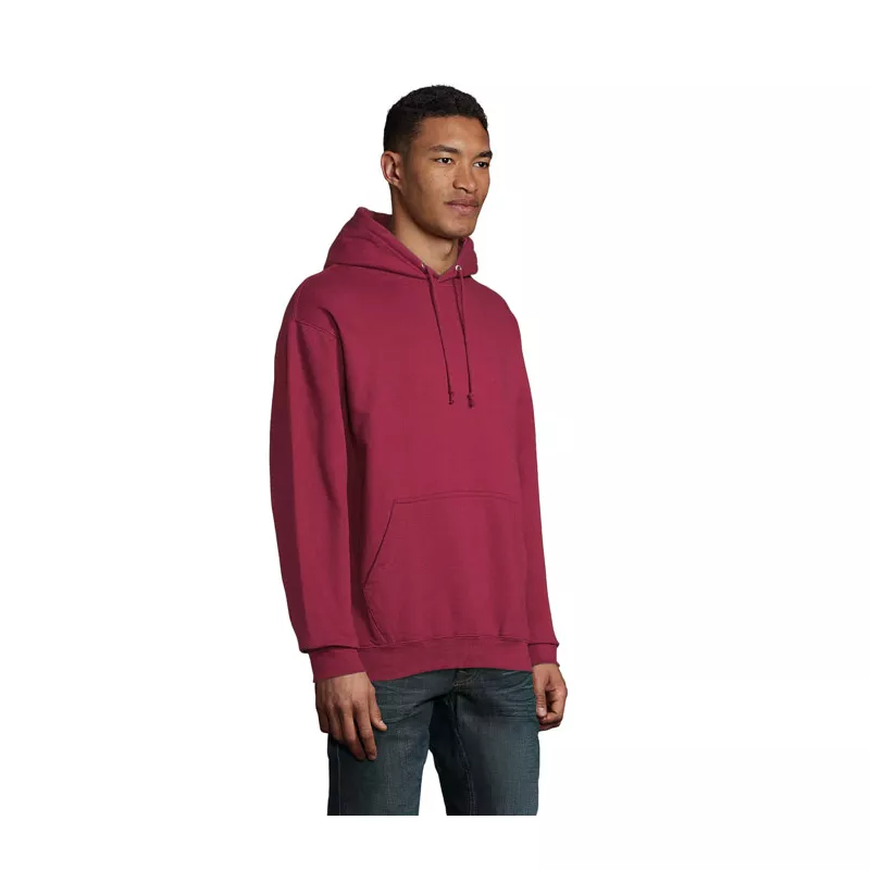 Bluza unisex z kapturem 280 g/m² Sol's CONDOR - Burgundy (S03815-BG)