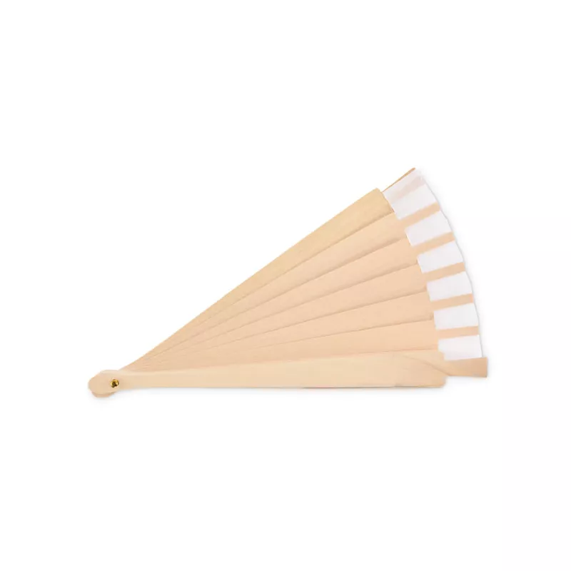 Wachlarz drewniany z 34 żebrami WOODFAN - Bialy (MO2883-06)