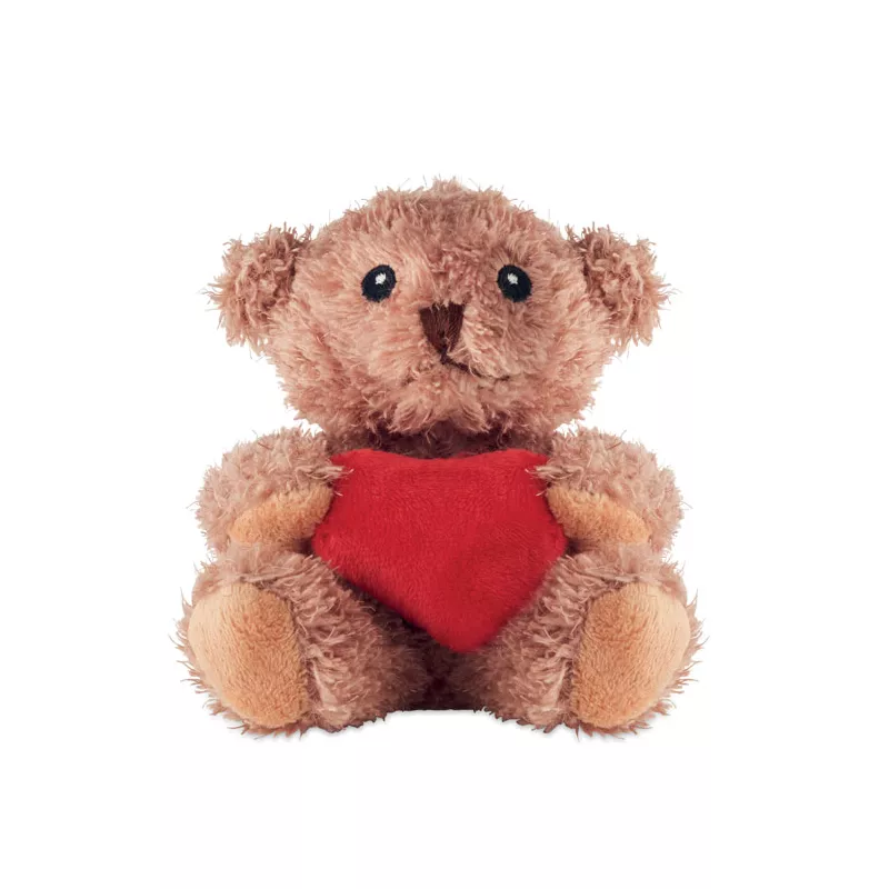 Miś pluszowy z sercem CUDDLE - Czerwony (MO2802-05)