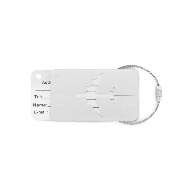 Zawieszka na bagaż aluminiowa FLY TAG - Srebrny Mat (MO9508-16)