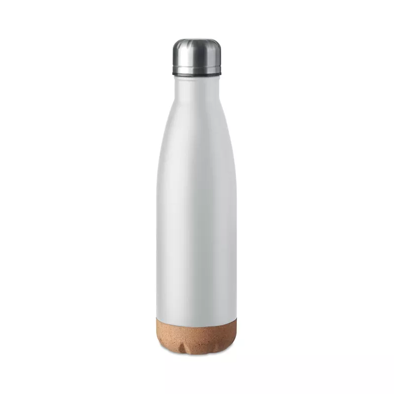 Butelka termiczna z korkową podstawą 500 ml ASPEN CORK - Bialy (MO6313-06)