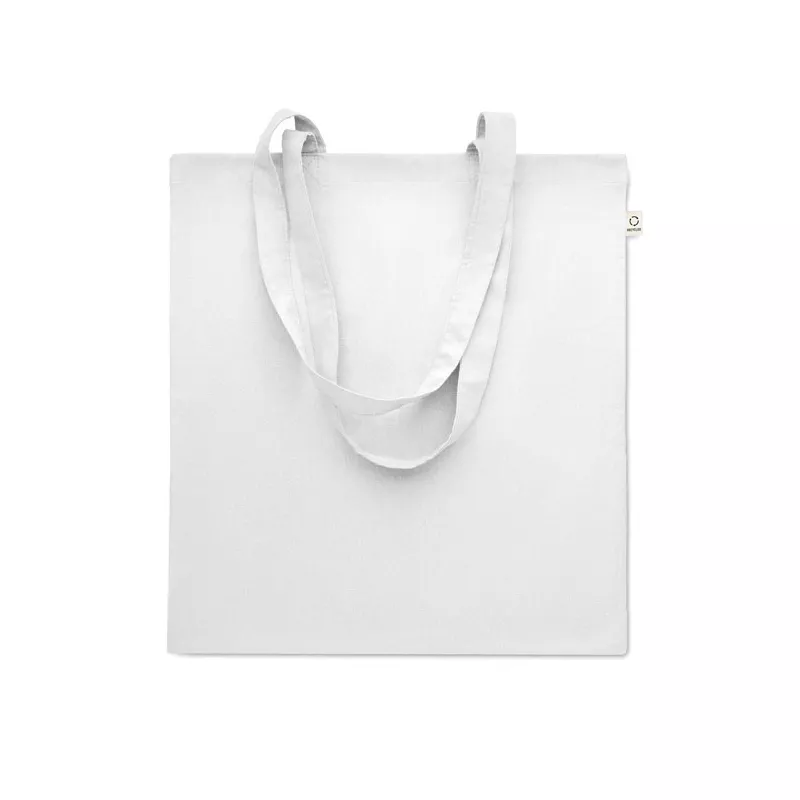 Torba z bawełny z recyklingu 140 g/m² VIVEKA COLOUR - Bialy (MO2302-06)