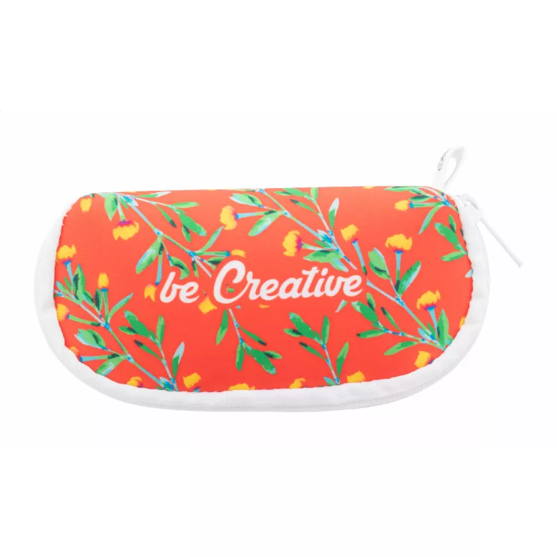 PrintSun Zip personalizowane etui na okulary przeciwsłoneczne RPET - biały (AP716780-01)