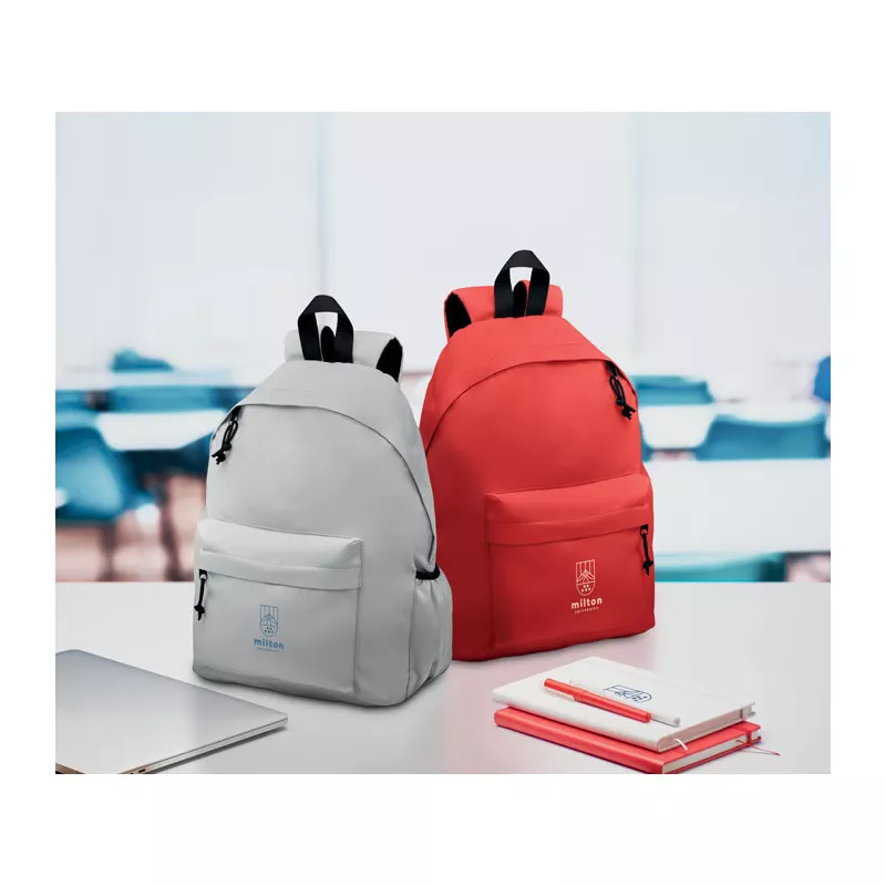 Plecak RPET 600D z wyściełanymi plecami BAPAL+ - Szary (MO6703-07)