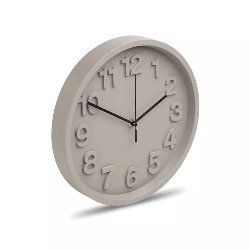 Zegar ścienny z cichym mechanizmem 30 cm MURO - Szary (MO2851-07)
