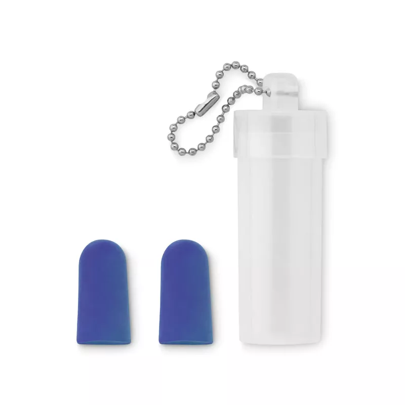 Zatyczki do uszu w plastikowej tubie BUDS TO GO - Niebieski (MO9501-04)