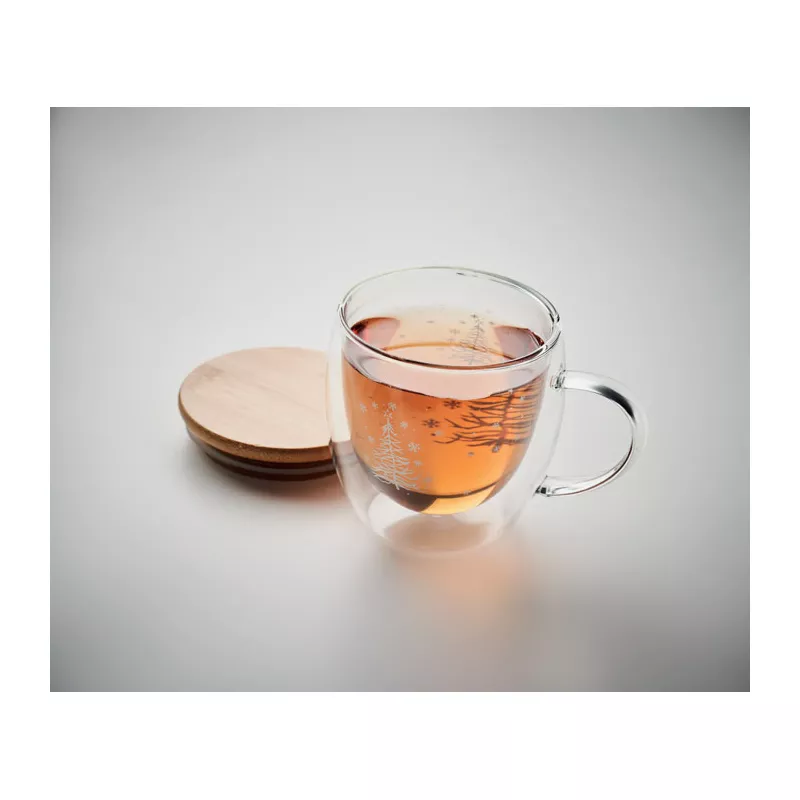 Kubek szklany dwuścienny 220 ml SIAN - Przezroczysty (CX1524-22)