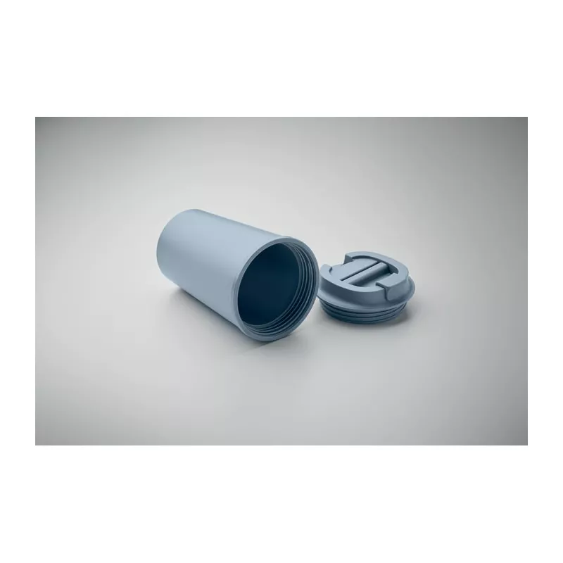Kubek dwuścienny z PLA 350 ml BEIBAKU - Petrol (MO2310-20)