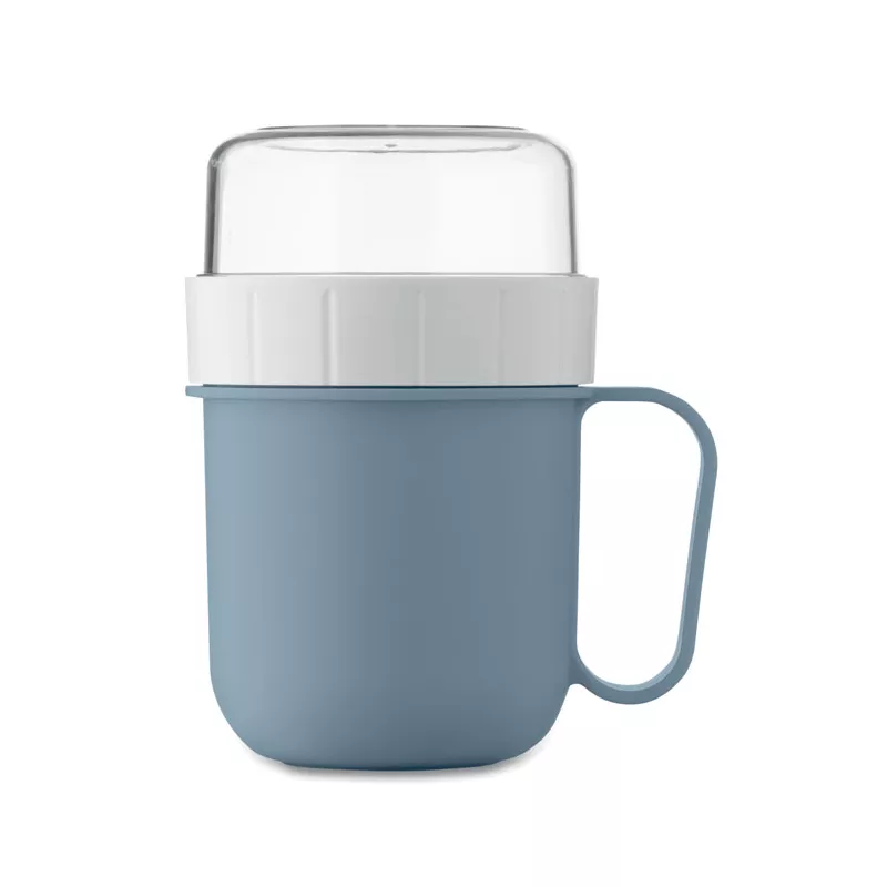 Kubek śniadaniowy z pojemnikiem 450 ml CUP ON GO - Petrol (MO2679-20)