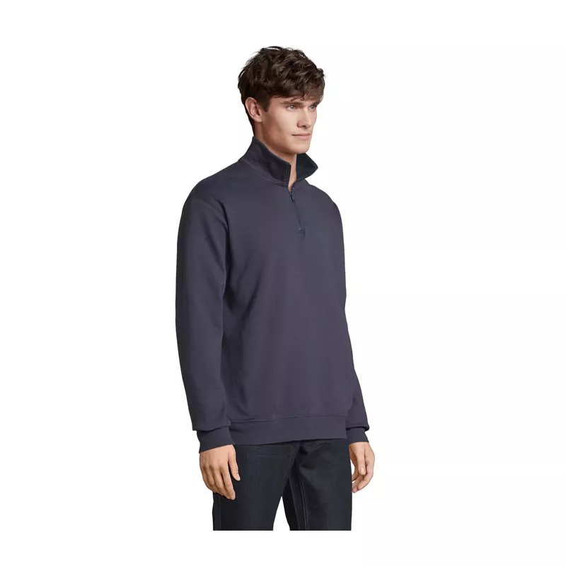 Bluza ze stójką i zamkiem 1/4 Sol's CONRAD - French Navy (S04234-FN)