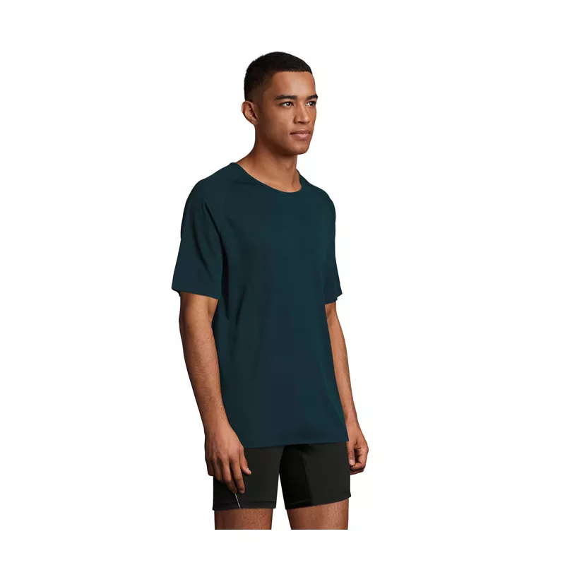 Koszulka sportowa męska raglan 140 g/m² Sol's SPORTY - Błękit Naftowy (S11939-PB)