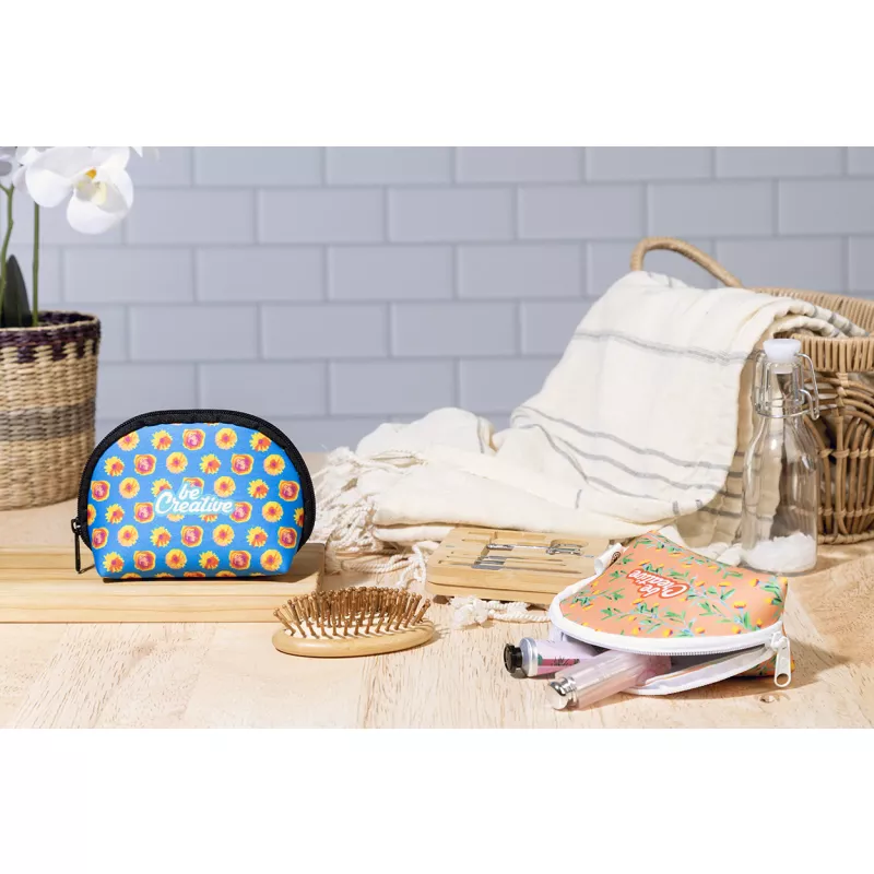 CreaBeauty Soft S personalizowana kosmetyczka RPET - czarny (AP715006-10)