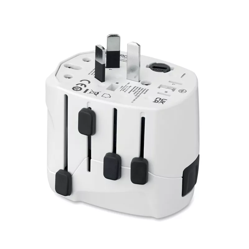 Adapter podróżny 3-biegunowy Skross PRO 3-POLE - Bialy (MO2982-06)
