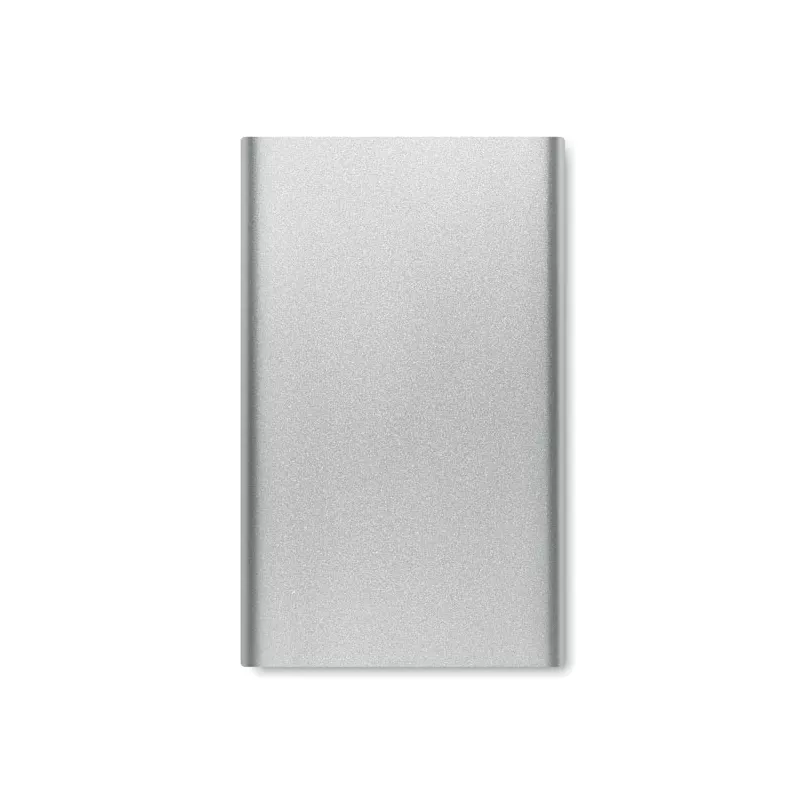 Powerbank płaski 4000 mAh aluminiowy POWERFLAT C - Srebrny Mat (MO6825-16)