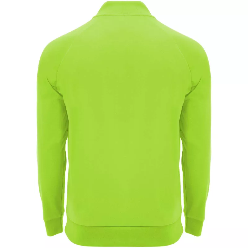 Epiro bluza unisex z długim rękawem i zamkiem błyskawicznym 1/4 200 g/m² - Fluor Green (R1115-FLGREEN)
