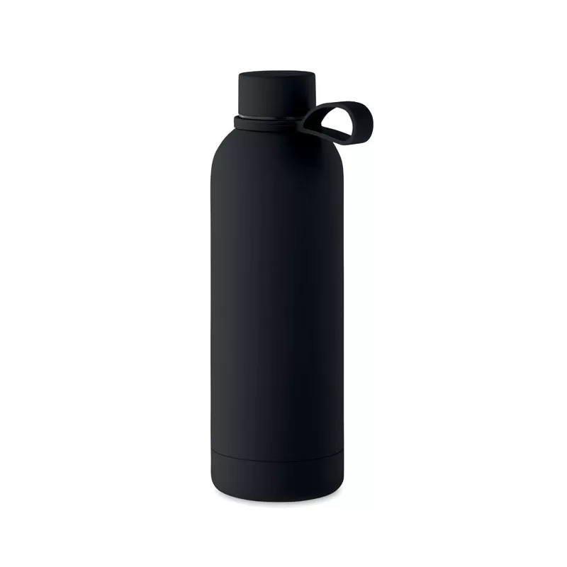 Butelka termiczna ze stali z recyklingu 500 ml EMERALD - Czarny (MO2315-03)