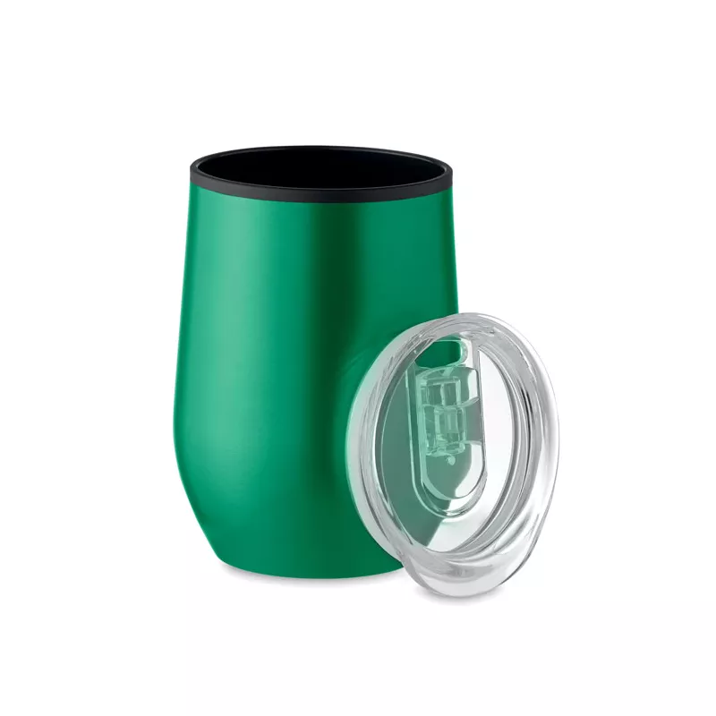 Kubek termiczny stalowy z pokrywką 350 ml CHIN CHAN - Zielony (MO6700-09)
