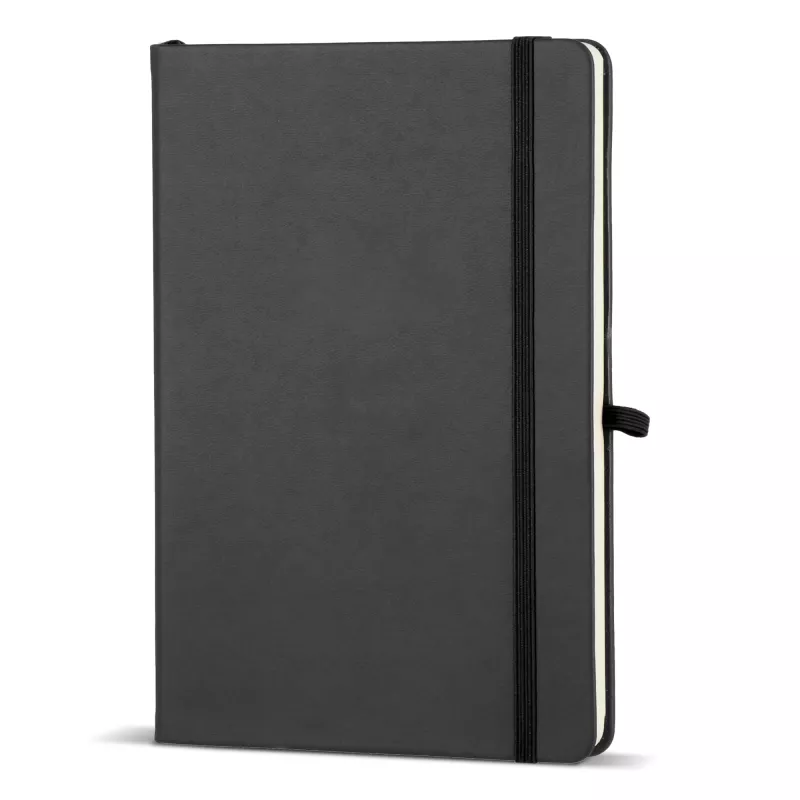 Notatnik Iroko z twardą okładką Laser A5 - czarno / czarny (LT92090-N0202)