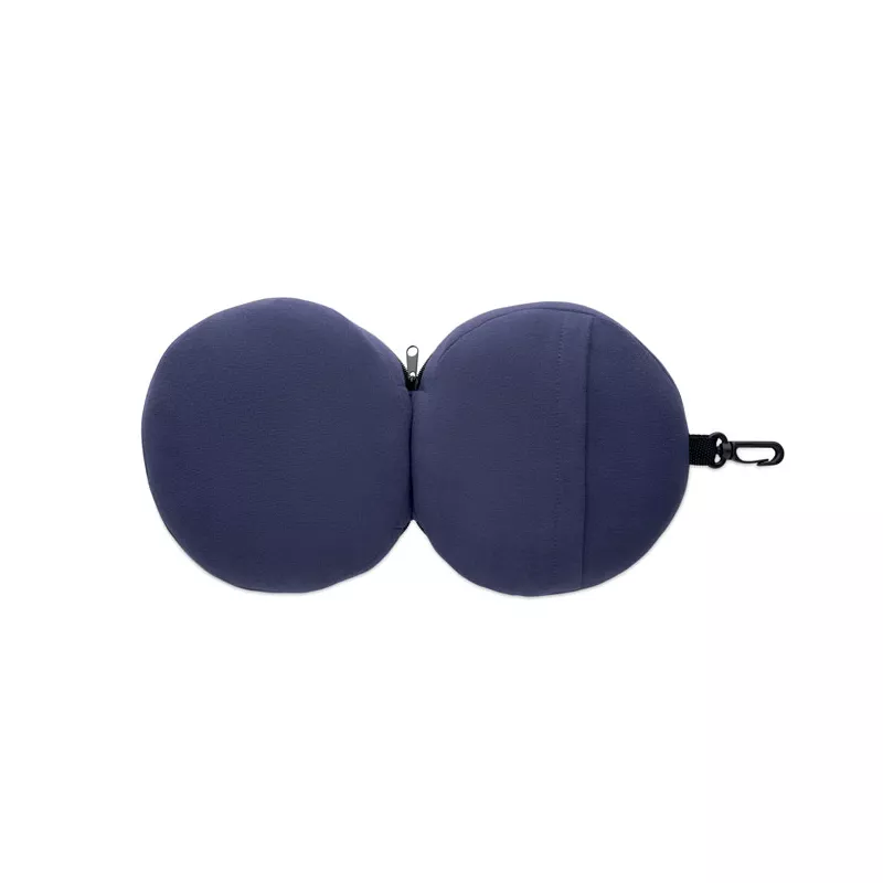 Poduszka podróżna 2 w 1 z maską na oczy SOFT NUIT - Niebieski (MO2907-04)