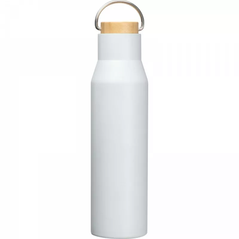 Butelka termiczna stalowa 550 ml ze stali z recyklingu MIRELLA - biały (8389306)