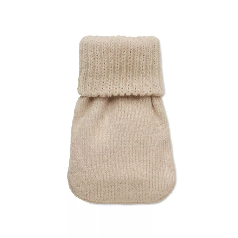 Ogrzewacz do rąk w dzianinowym pokrowcu WARMMUFF - Bezowy (MO2667-13)