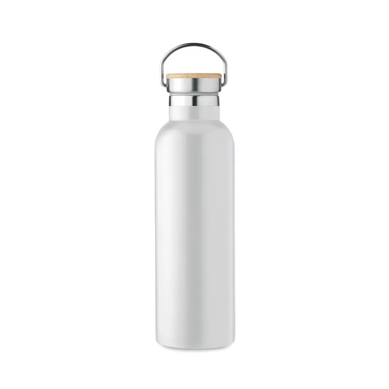 Termos z bambusową pokrywką 750 ml HELSINKI MED - Bialy (MO6372-06)