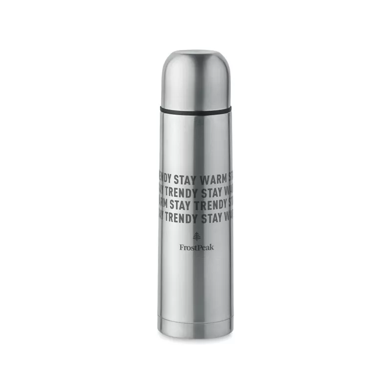 Termos ze stali z recyklingu 500 ml MAHUA - Srebrny Mat (MO2109-16)