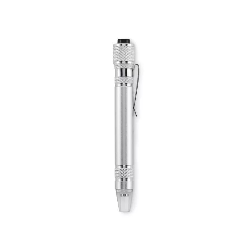 Multitool w kształcie długopisu z latarką TUBULAR - Srebrny (MO2498-14)