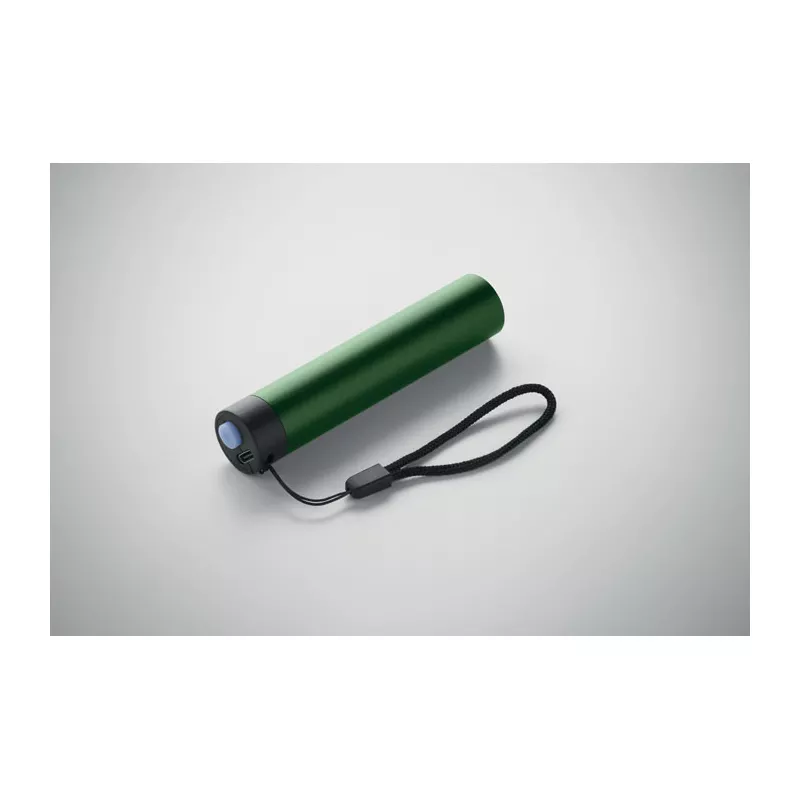 Latarka aluminiowa akumulatorowa 110 lm LUME - Ciemnozielony (MO2786-60)