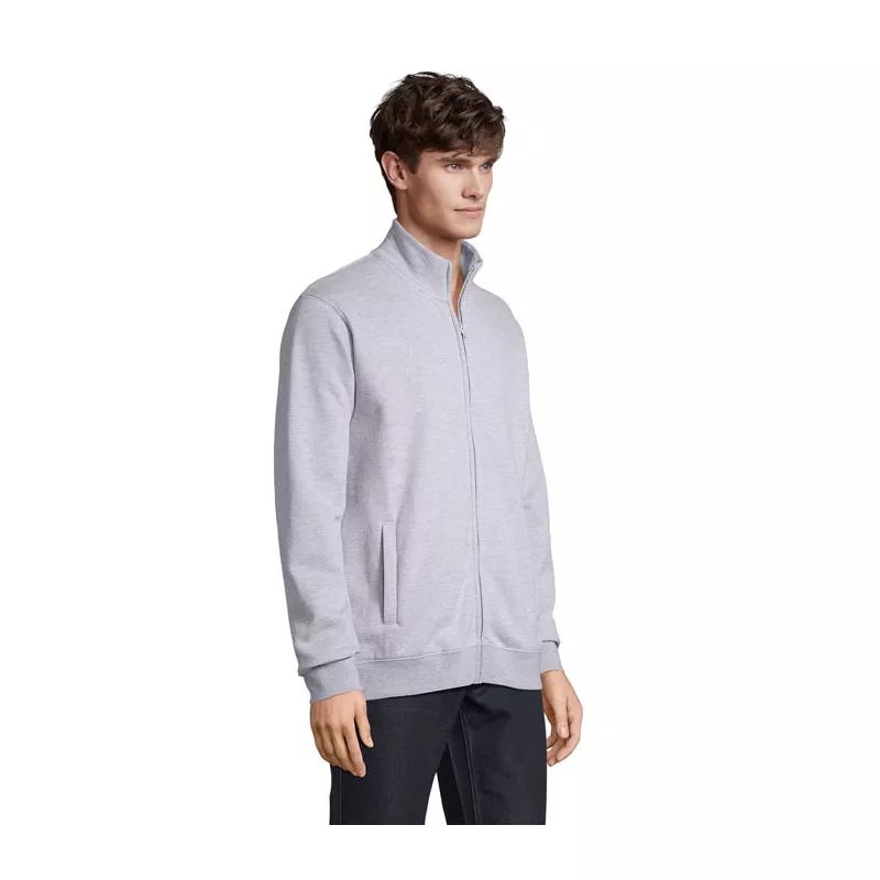 Bluza unisex rozpinana z kieszeniami Sol's COOPER - Szary Melanż 2 (S04240-GY)