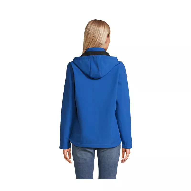 Softshell damski z kapturem Sol's RACE HOODED WOMEN - Niebieski (S04448-RB)