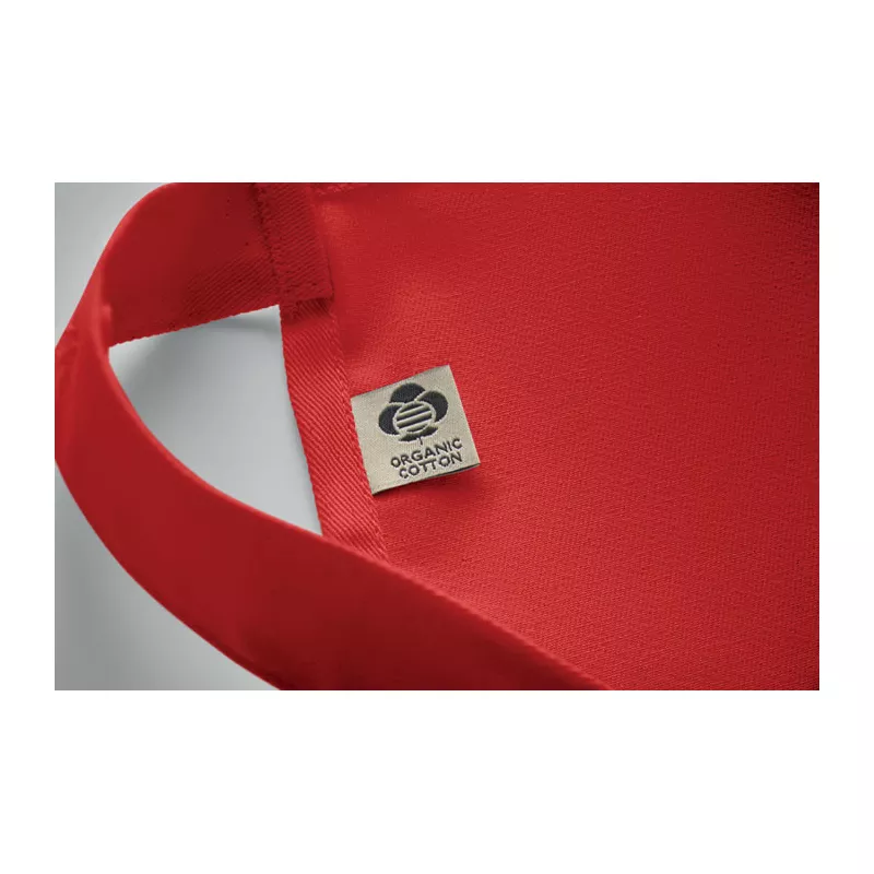 Fartuch z bawełny organicznej 240 g/m² GAMMA - Czerwony (MO2249-05)